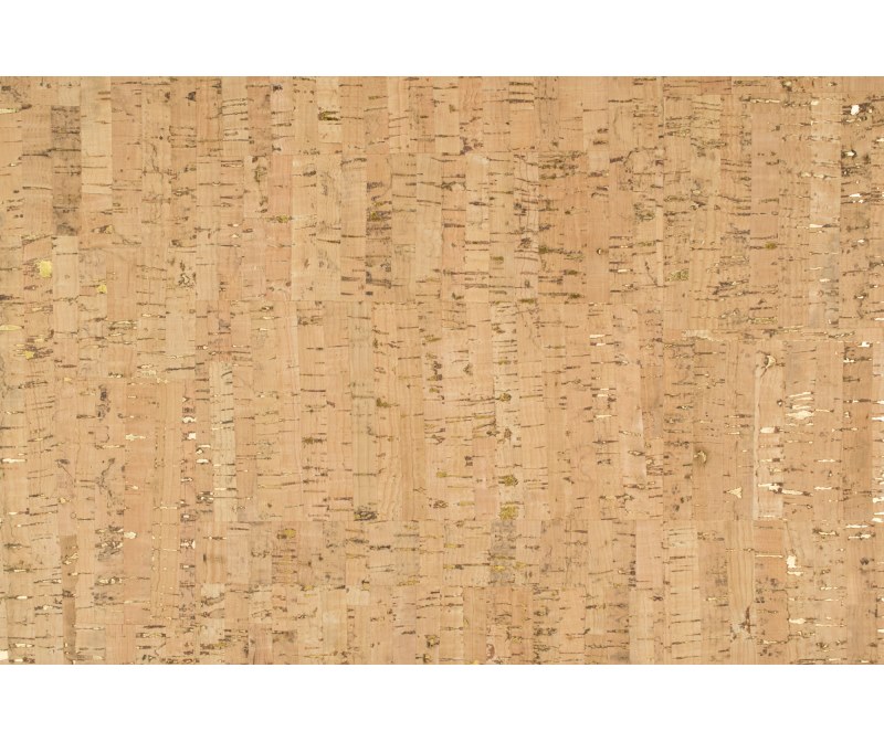 Ткань пробковая (Корк) 50×70 см, цв. натуральный с золотом