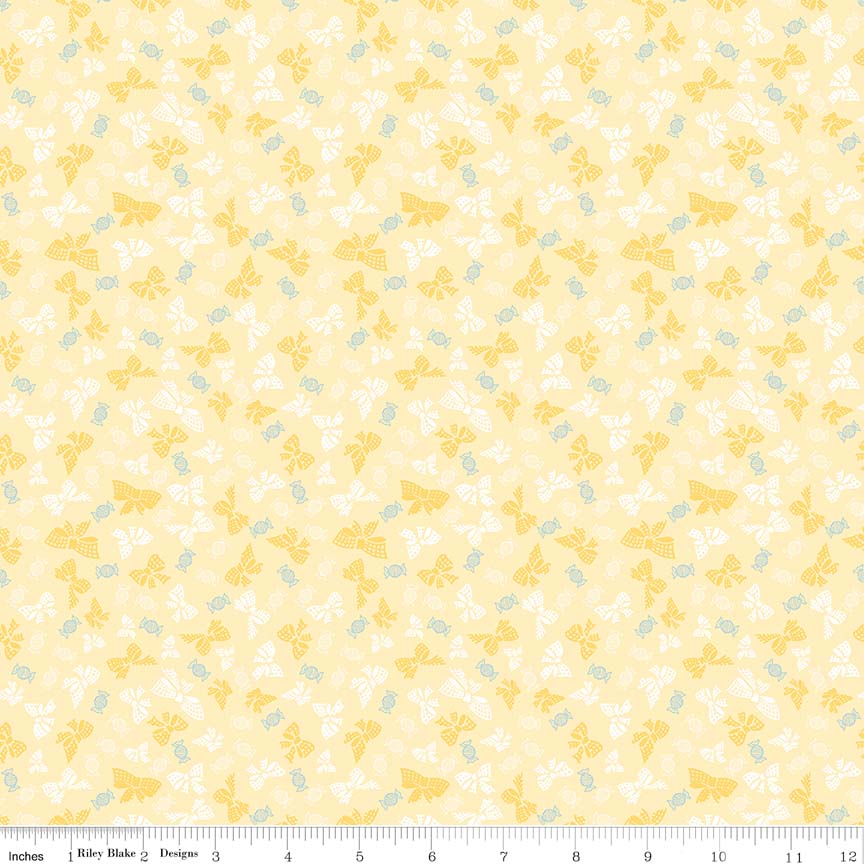Ткань хлопок для пэчворка желтый, рукоделие, Riley Blake (арт. C7501-YELLOW)