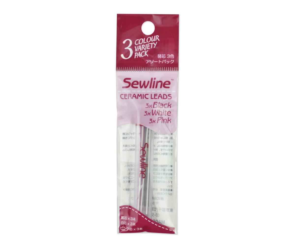Грифели запасные Sewline FAB50033 9 шт., белый/черный/розовый