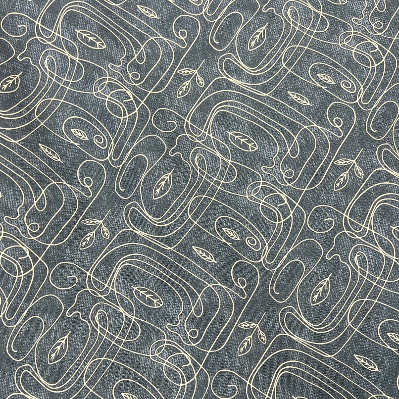 Ткань хлопок для пэчворка для одежды серый, необычные, Blank Quilting (арт. CX6363-Girl)