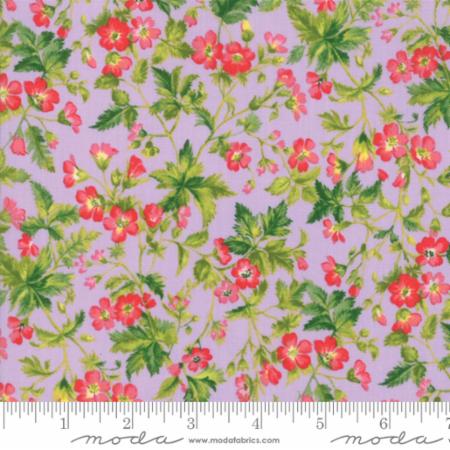 Ткань хлопок для пэчворка для одежды розовый, цветы, Moda (арт. 33382 15)
