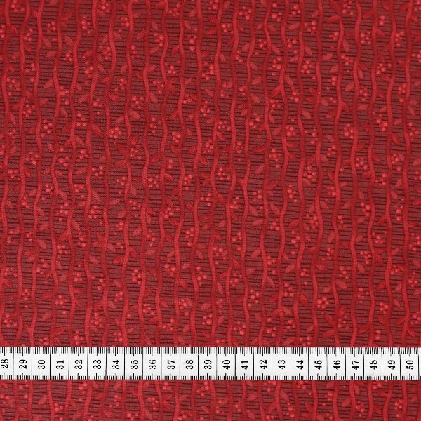Ткань хлопок для пэчворка красный, цветы, ALFA (арт. AL-13130)