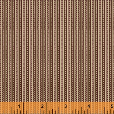 Ткань хлопок пэчворк коричневый, полоски, Windham Fabrics (арт. 118817)