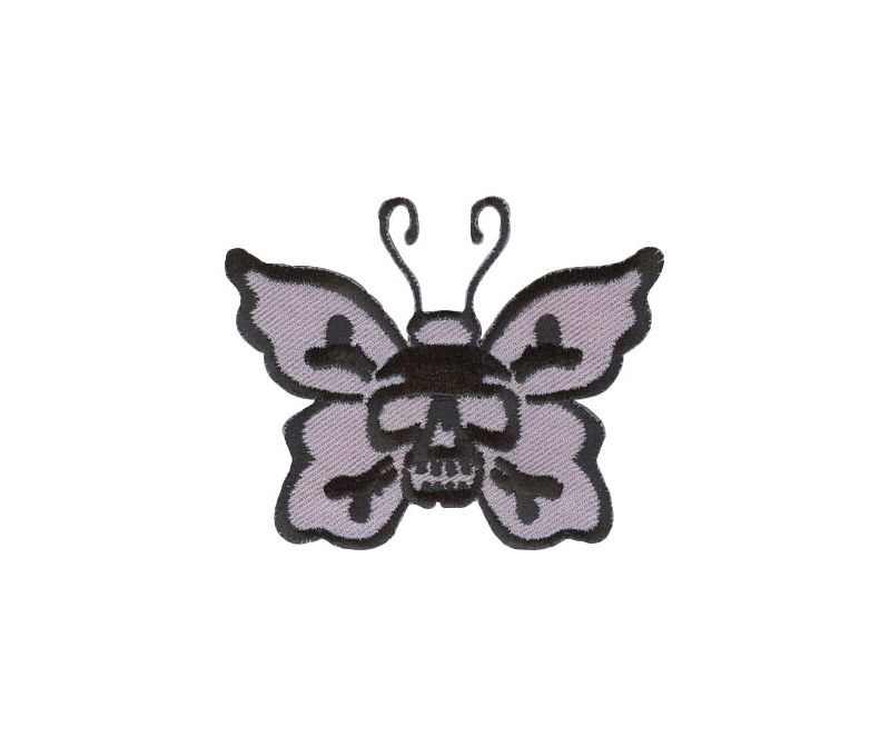 Нашивка «Бабочка мёртвая голова», серая