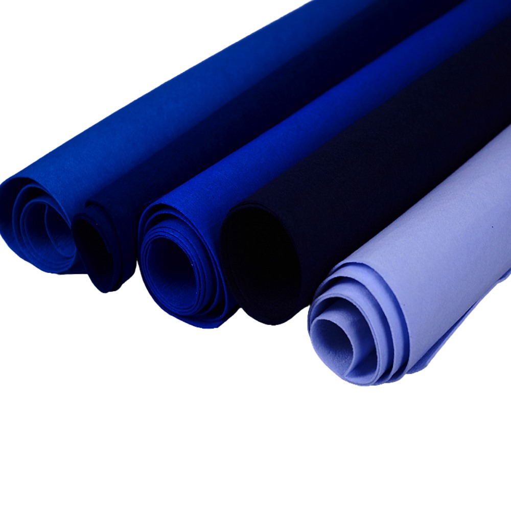 Шевронная ткань Aurora 320 г/м2 OLD BLUE синяя 90 см