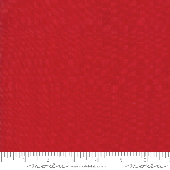 Ткань хлопок пэчворк красный, однотонная, Moda (арт. 5715-15)