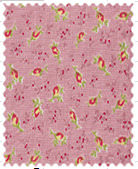 Ткань хлопок сумочные розовый, мелкий цветочек, Daiwabo (арт. 89015)