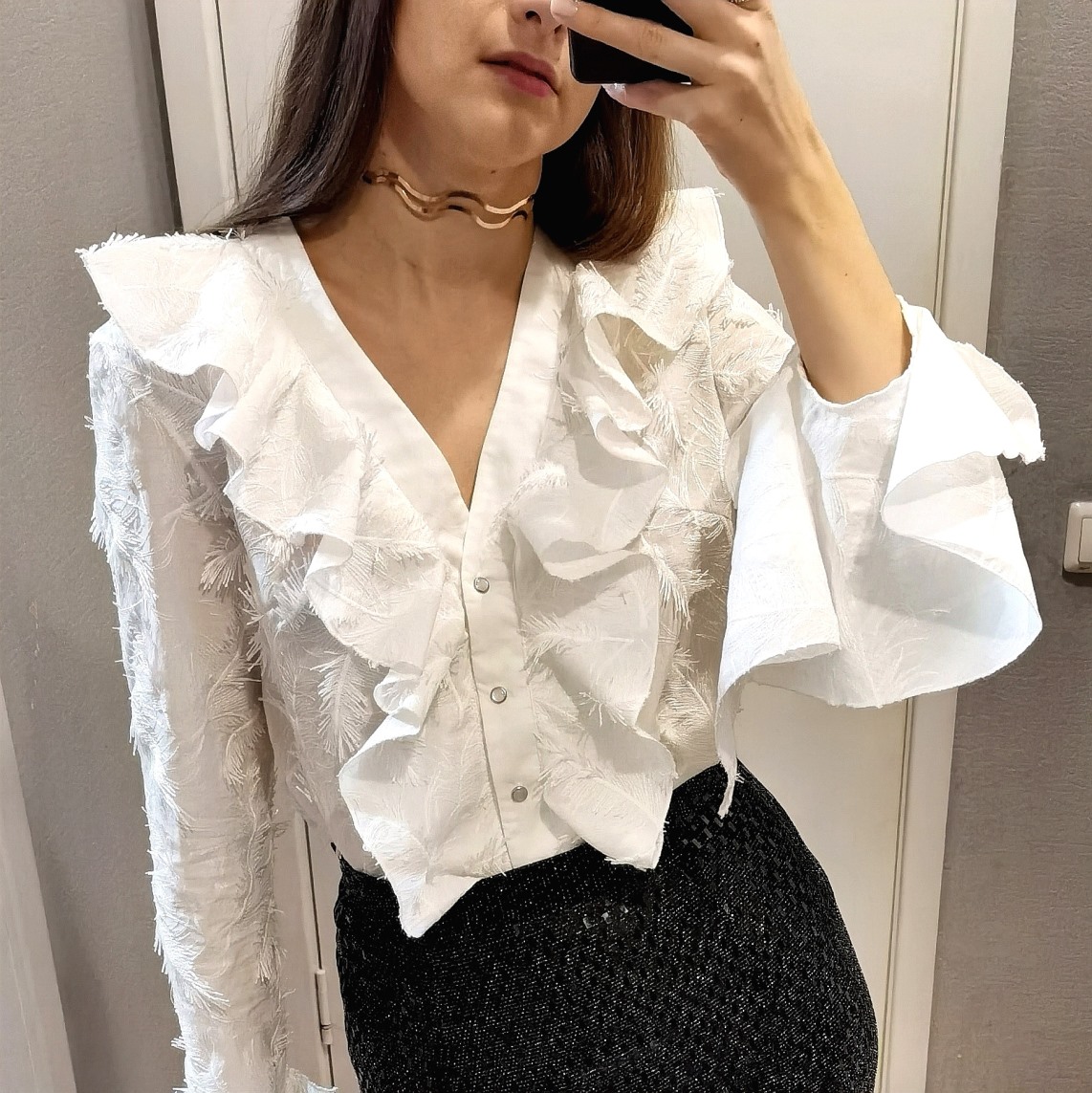 Блузка и юбка «Новогодний блеск»