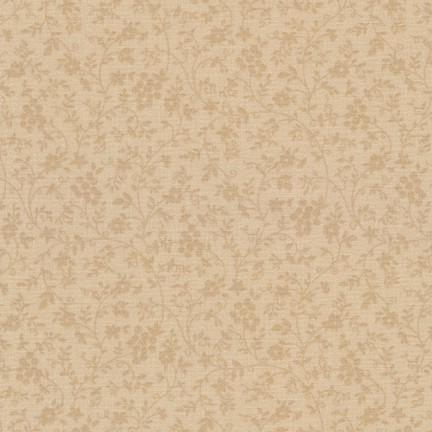 Ткань хлопок пэчворк коричневый, мелкий цветочек цветы, Robert Kaufman (арт. )