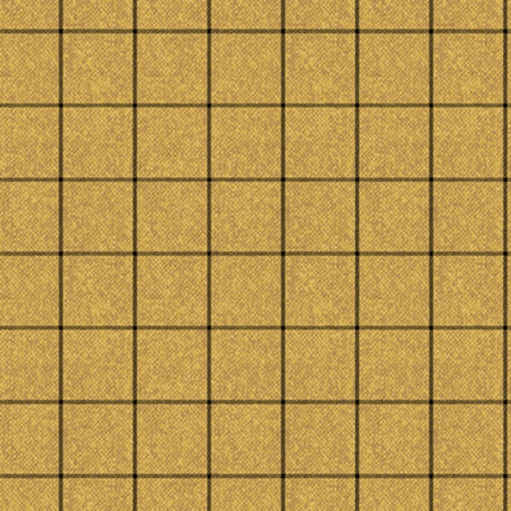Ткань хлопок пэчворк желтый, клетка, Benartex (арт. 1035831B)