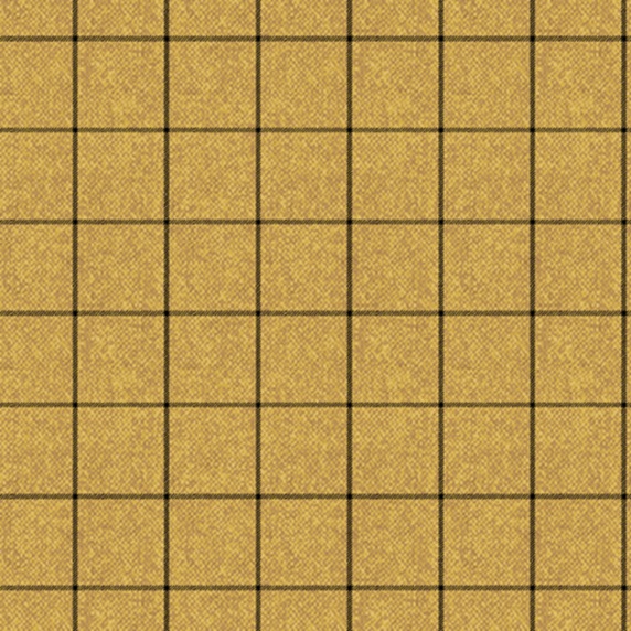 Ткань хлопок для пэчворка для одежды желтый, клетка, Benartex (арт. 1035831B)