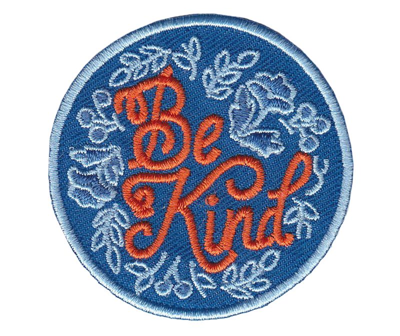 Нашивка «Be kind», синий