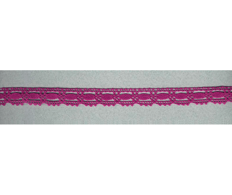 Кружево вязаное хлопковое IEMESA 1798/25 15 мм т.сиреневый