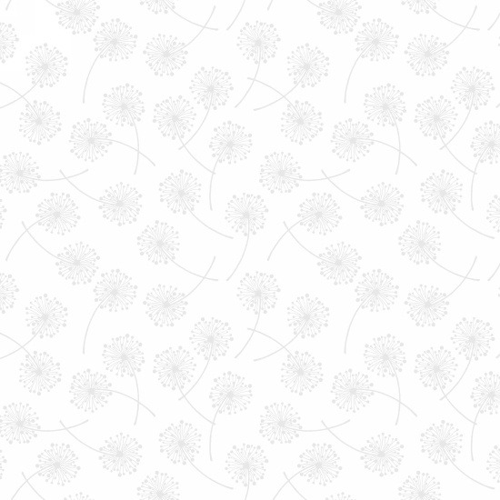 Ткань хлопок пэчворк белый, цветы, Blank Quilting (арт. )