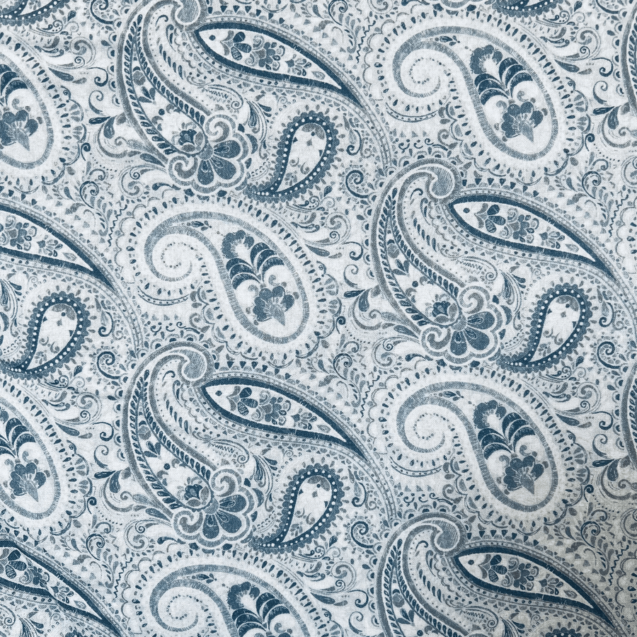 Ткань хлопок ткани на изнанку синий, пейсли, Blank Quilting (арт. 1738-90)