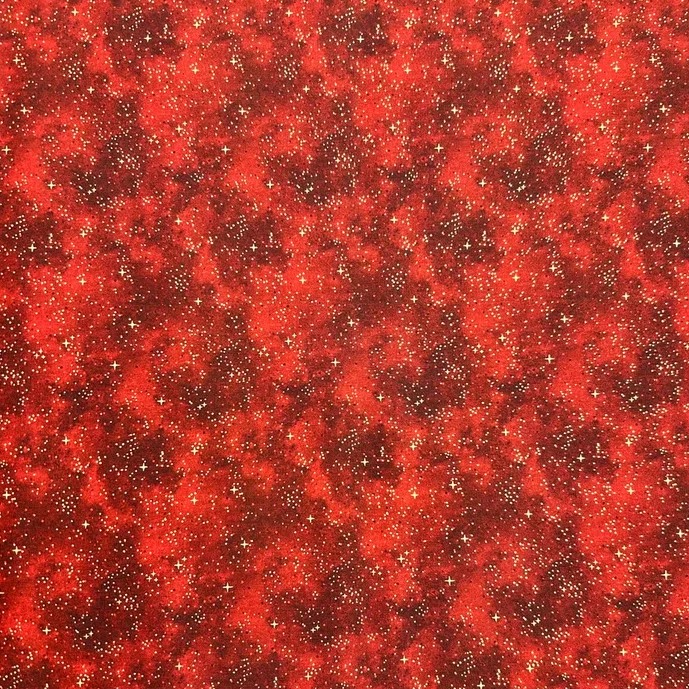 Ткань хлопок для пэчворка красный, новый год, Aurora (арт. AU-NY-262)