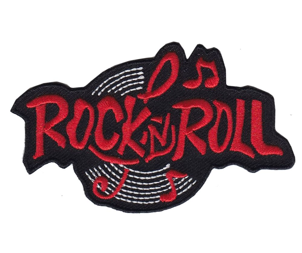 Нашивка «Rock'n'roll», красный