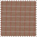 Ткань хлопок сумочные коричневый, клетка, Daiwabo (арт. 208490)