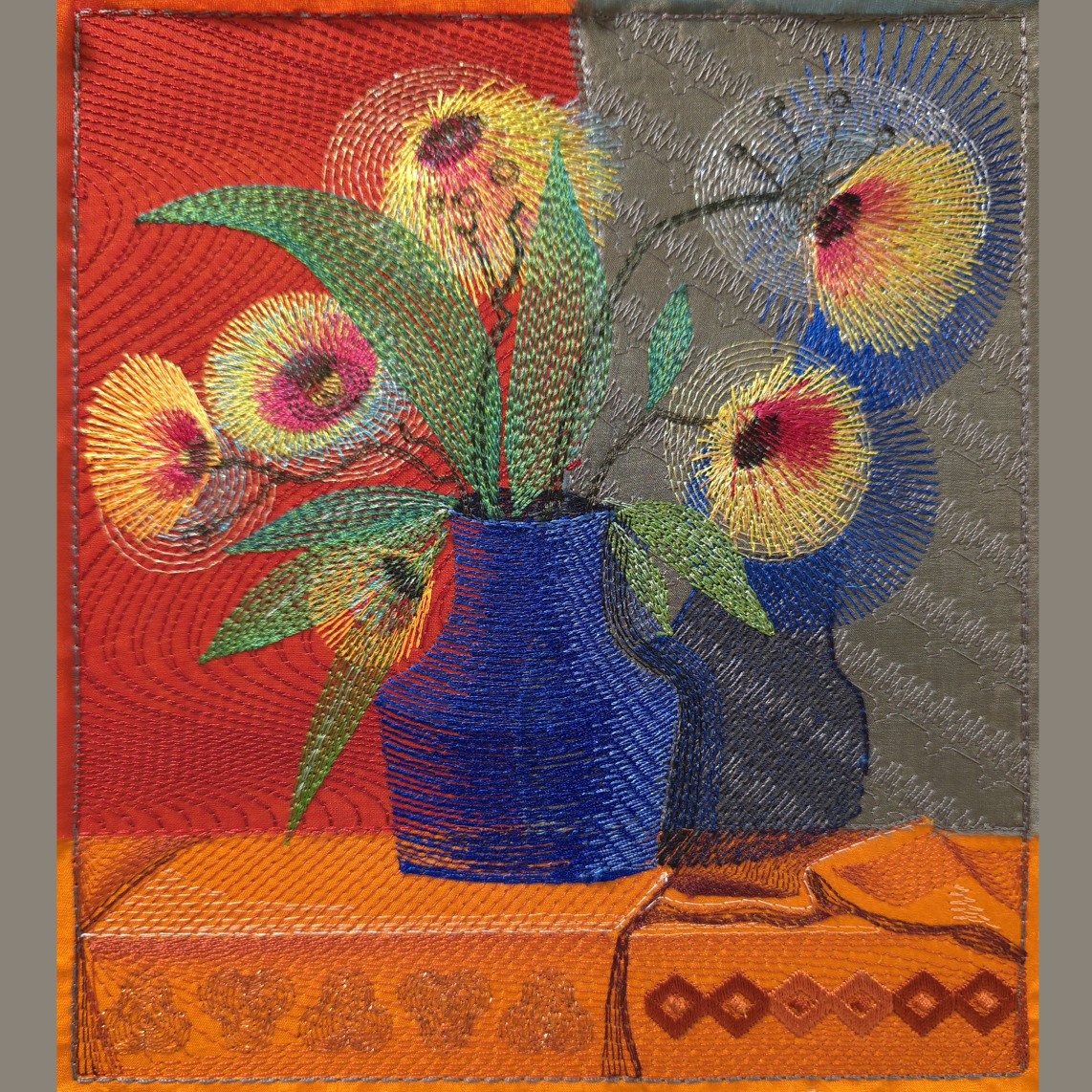 Картина «Букет в синей вазе»