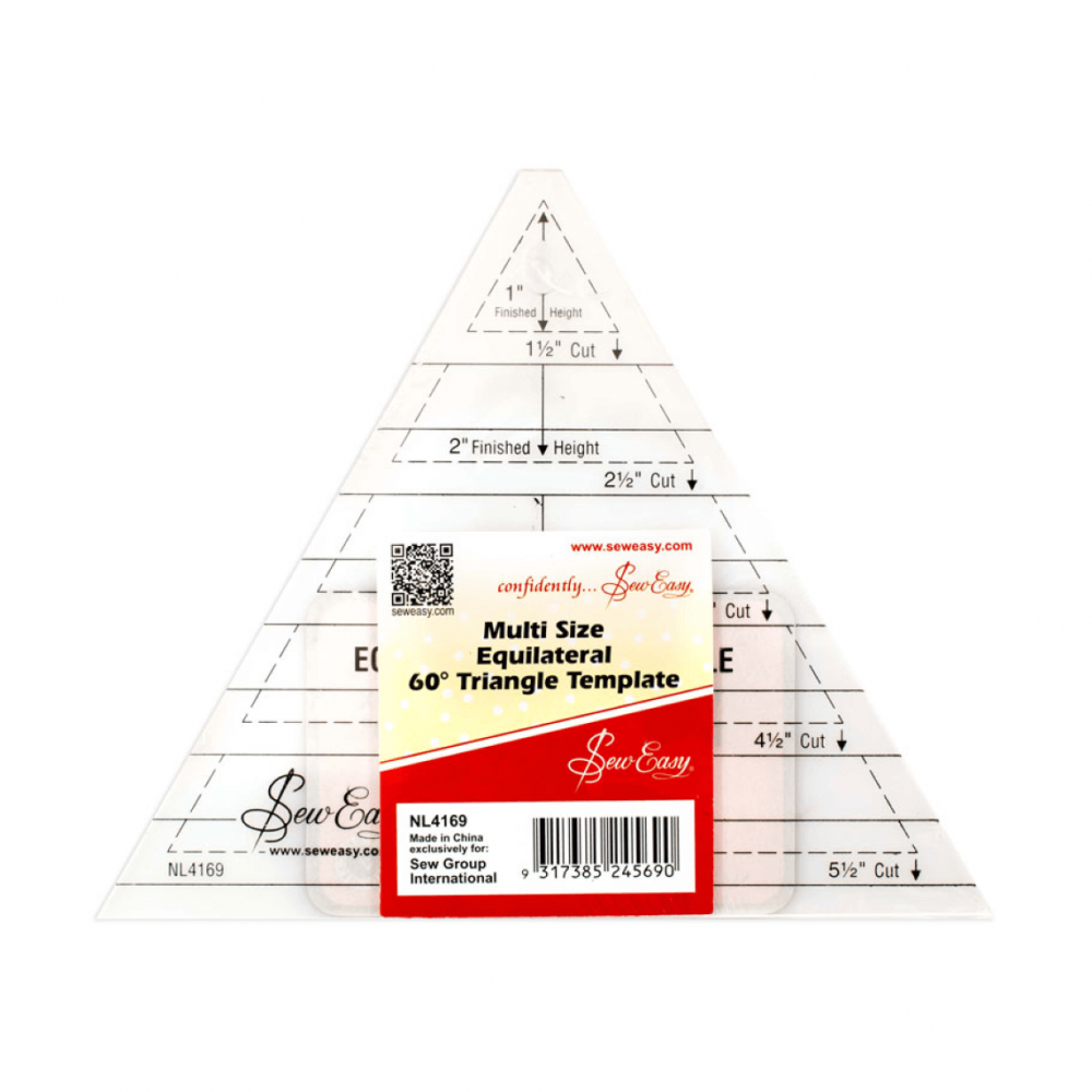 Лекало для создания треугольников Hemline арт. NL4169 с углом 60°