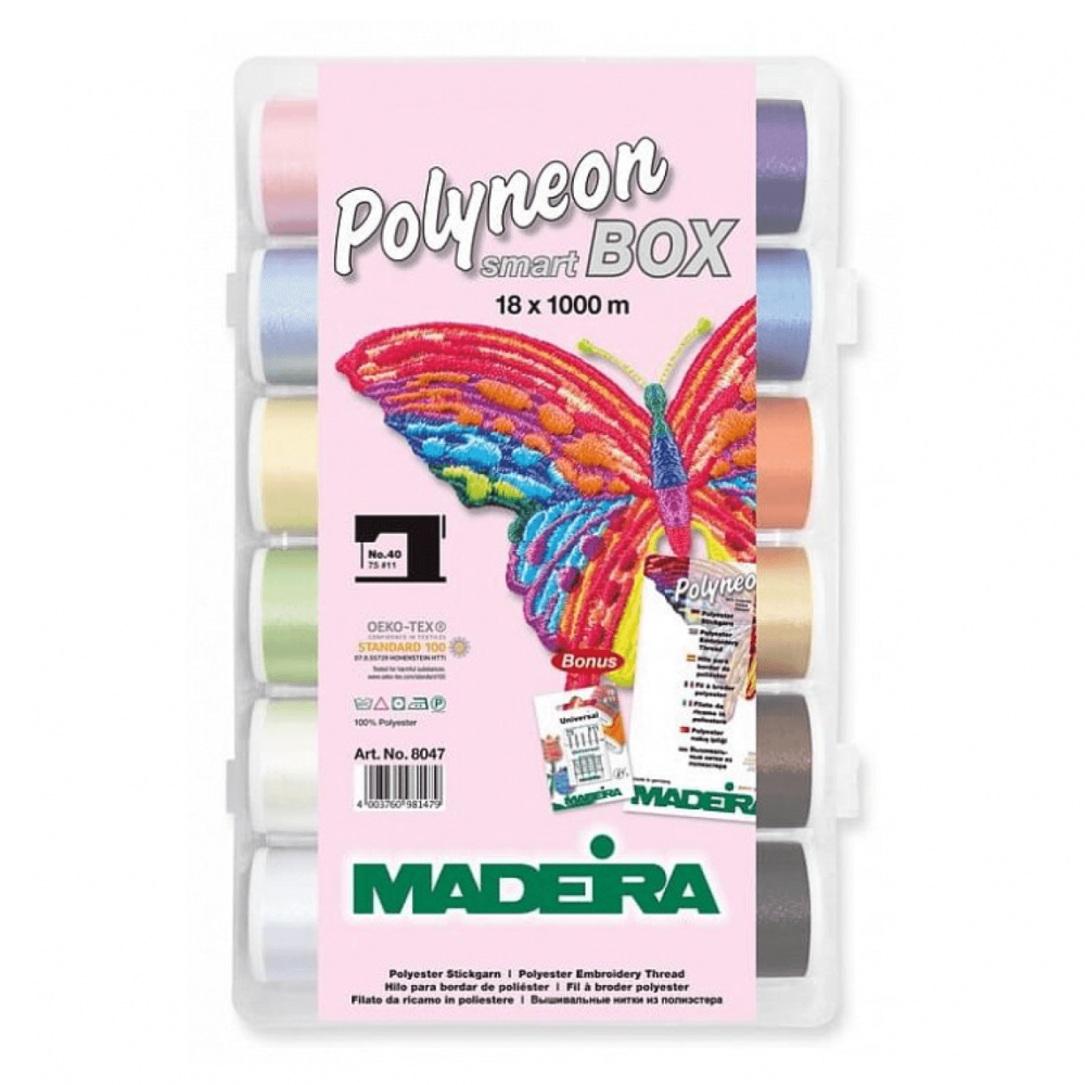 Набор ниток для вышивки Madeira арт. 8047 Polyneon 18 х 1000 м
