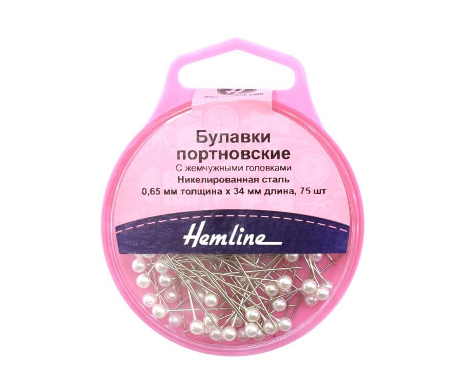 Булавки портновские Hemline арт. 676 34 мм, 75 шт.