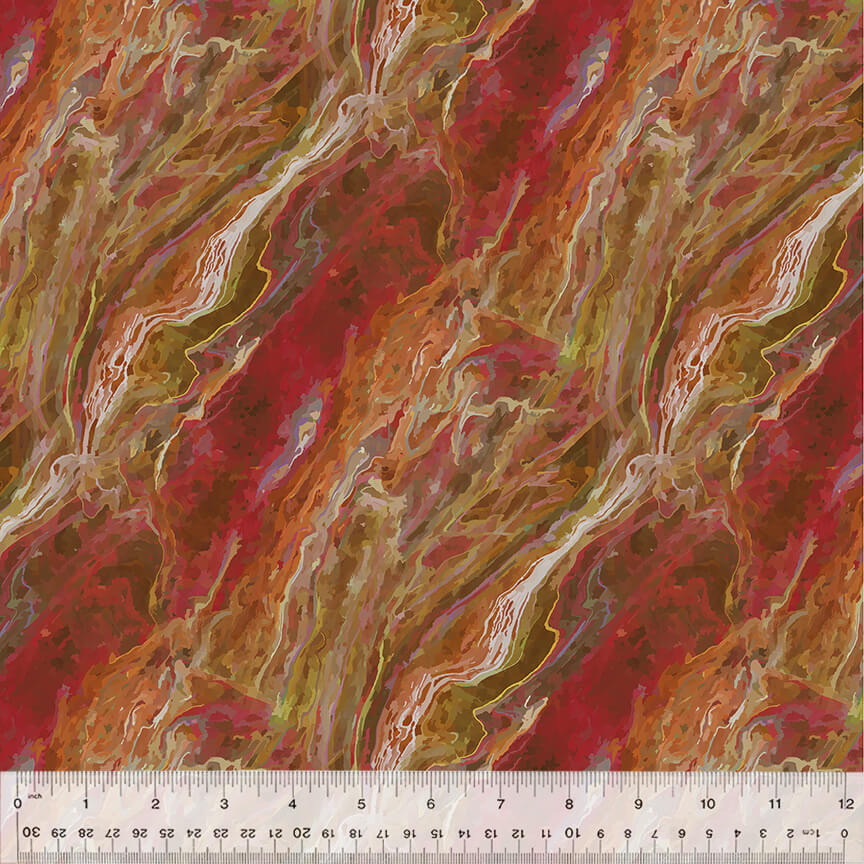 Ткань хлопок для пэчворка красный, муар, Windham Fabrics (арт. 54538D-3)