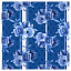 Ткань хлопок пэчворк синий, цветы розы, Blank Quilting (арт. 1724-77)