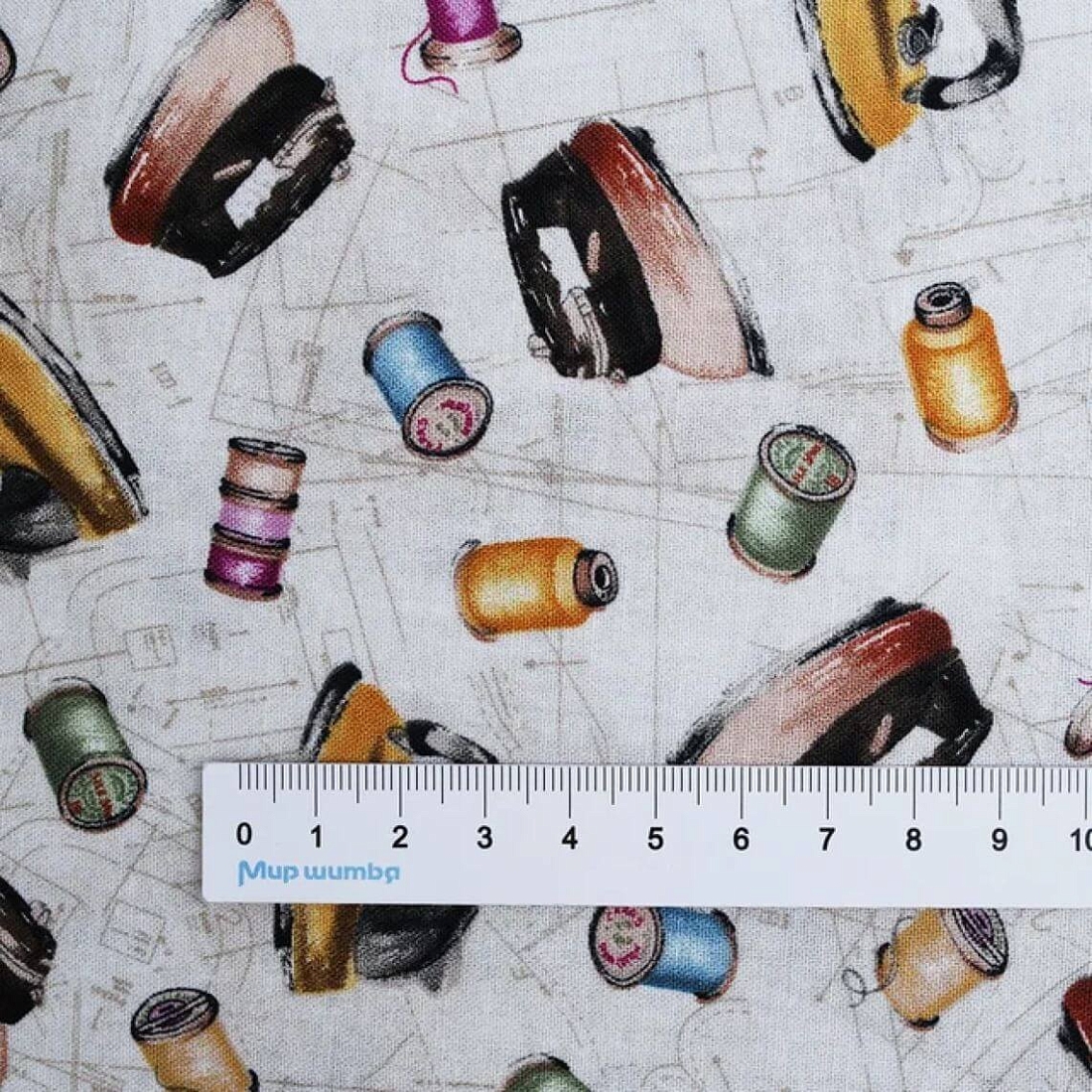 Ткань хлопок для пэчворка для одежды серый, рукоделие, Blank Quilting (арт. 2595-41)