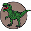 Нашивка «Тиранозавр», зелёный