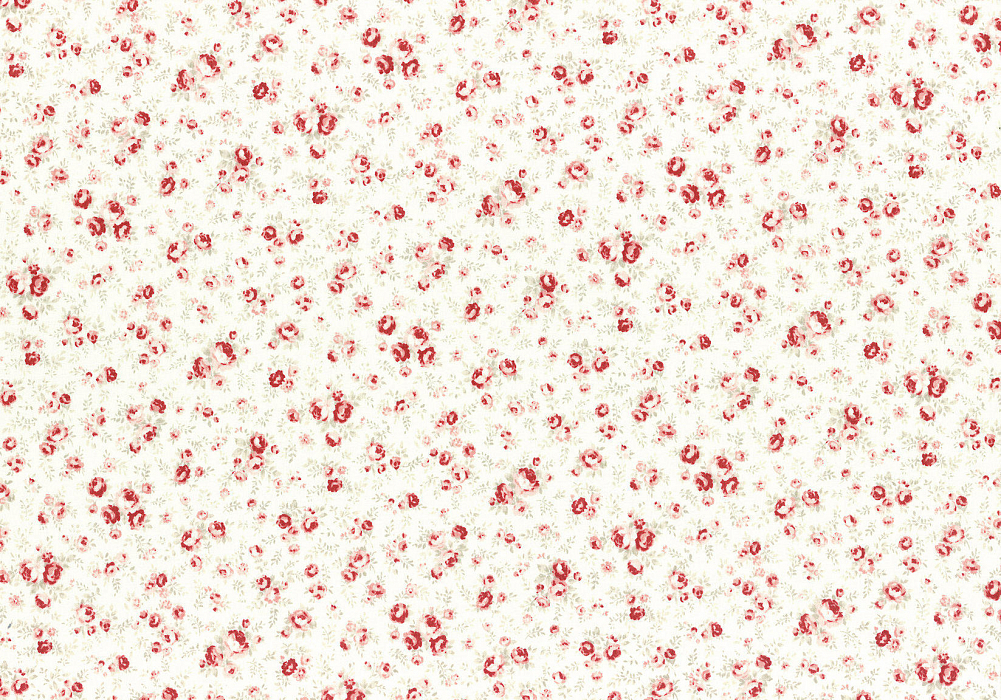 Ткань хлопок пэчворк красный розовый, мелкий цветочек цветы, Lecien (арт. 231738)