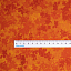 Ткань хлопок пэчворк оранжевый, фактура флора, Blank Quilting (арт. 2311-33)