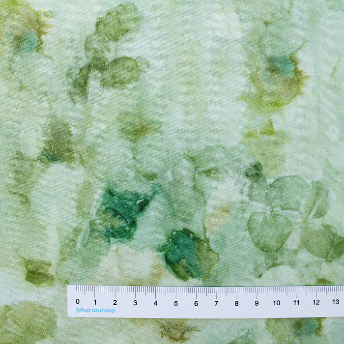 Ткань хлопок пэчворк зеленый, флора, FreeSpirit (арт. PWKA009.CELADON)
