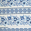 Ткань хлопок пэчворк синий, бордюры восточные мотивы, Benartex (арт. 1344554B)