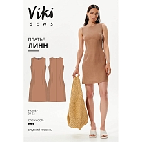 Выкройка женское платье «ЛИНН» Vikisews