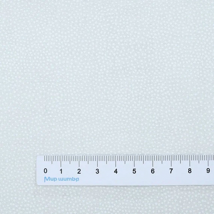 Ткань хлопок пэчворк белый, горох и точки, Stof (арт. 4517-038)