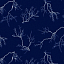 Ткань хлопок пэчворк синий, природа, Blank Quilting (арт. 8623-79)