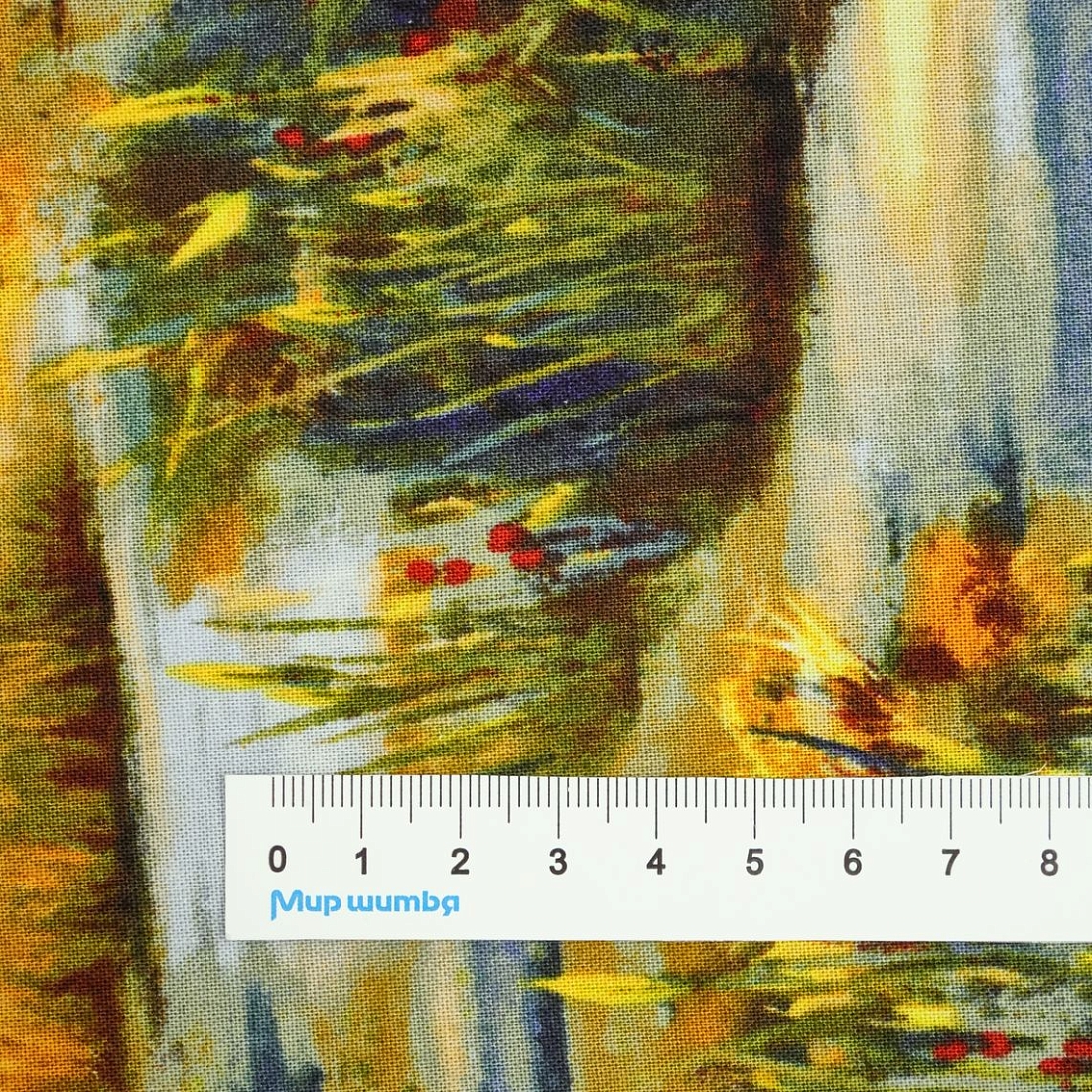 Ткань хлопок для пэчворка зеленый, природа флора, Studio E (арт. 5416-11)