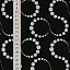 Ткань хлопок пэчворк черный, горох и точки завитки, ALFA (арт. 226005)