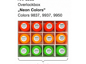 Набор ниток для оверлока Madeira арт. 9203 Overlockbox Neon Colors