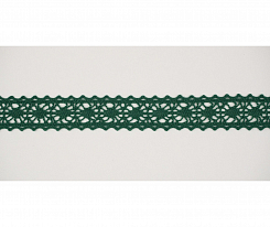 Кружево вязаное хлопковое Alfa AF-053-063 15 мм зеленый