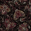 Ткань хлопок для пэчворка черный, цветы, Windham Fabrics (арт. 54726-2)