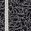 Ткань хлопок пэчворк белый черный, завитки, ALFA (арт. 232414)