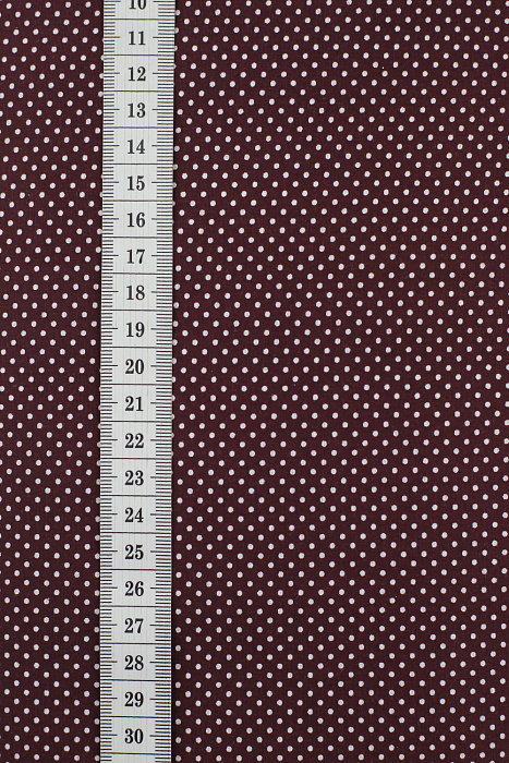 Ткань поплин пэчворк бордовый, горох и точки, ALFA C (арт. 246904)