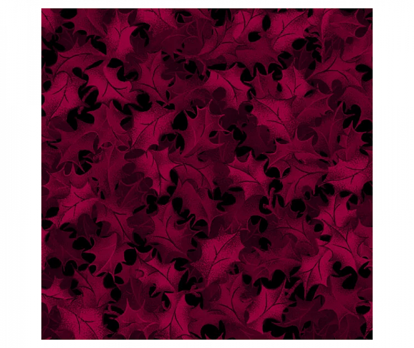 Ткань хлопок пэчворк бордовый, флора, RJR (арт. 1163-01)
