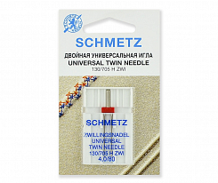 Иглы стандартные Schmetz двойные № 80/4.0 1 шт.