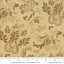 Ткань хлопок пэчворк коричневый, цветы, Moda (арт. 44182 11)