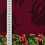 Ткань хлопок пэчворк бордовый терракотовый, цветы необычные музыка, ALFA (арт. AL-6538)