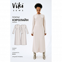 Выкройка женская платье «КЭРОЛАЙН» Vikisews