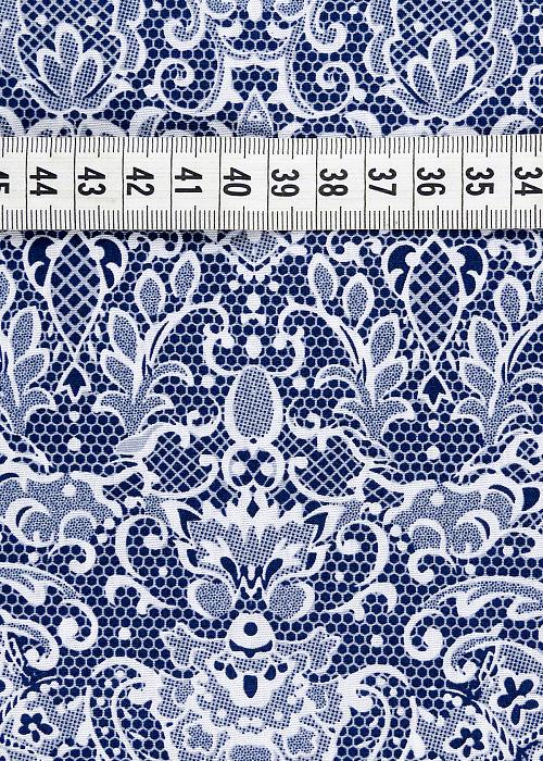 Ткань хлопок пэчворк синий, , ALFA C (арт. 128585)